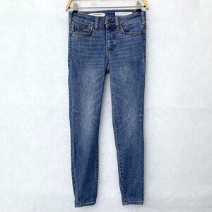 Pilcro by Anthropologie Women's Jeans High Rise Denim Legging size 26 Petite